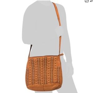 Tan Leather Crossbody Bag